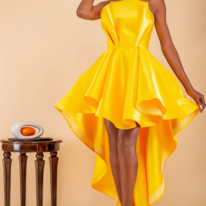 Robe courte en satin du chess