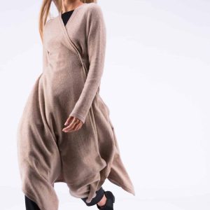 Robe-manteau beige en laine ILULISSAT