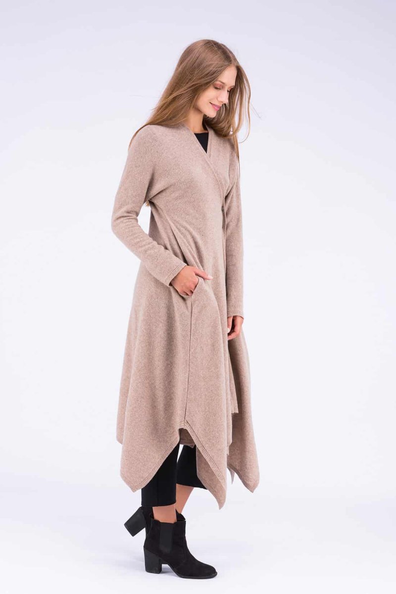 Robe-manteau beige en laine ILULISSAT – Image 4