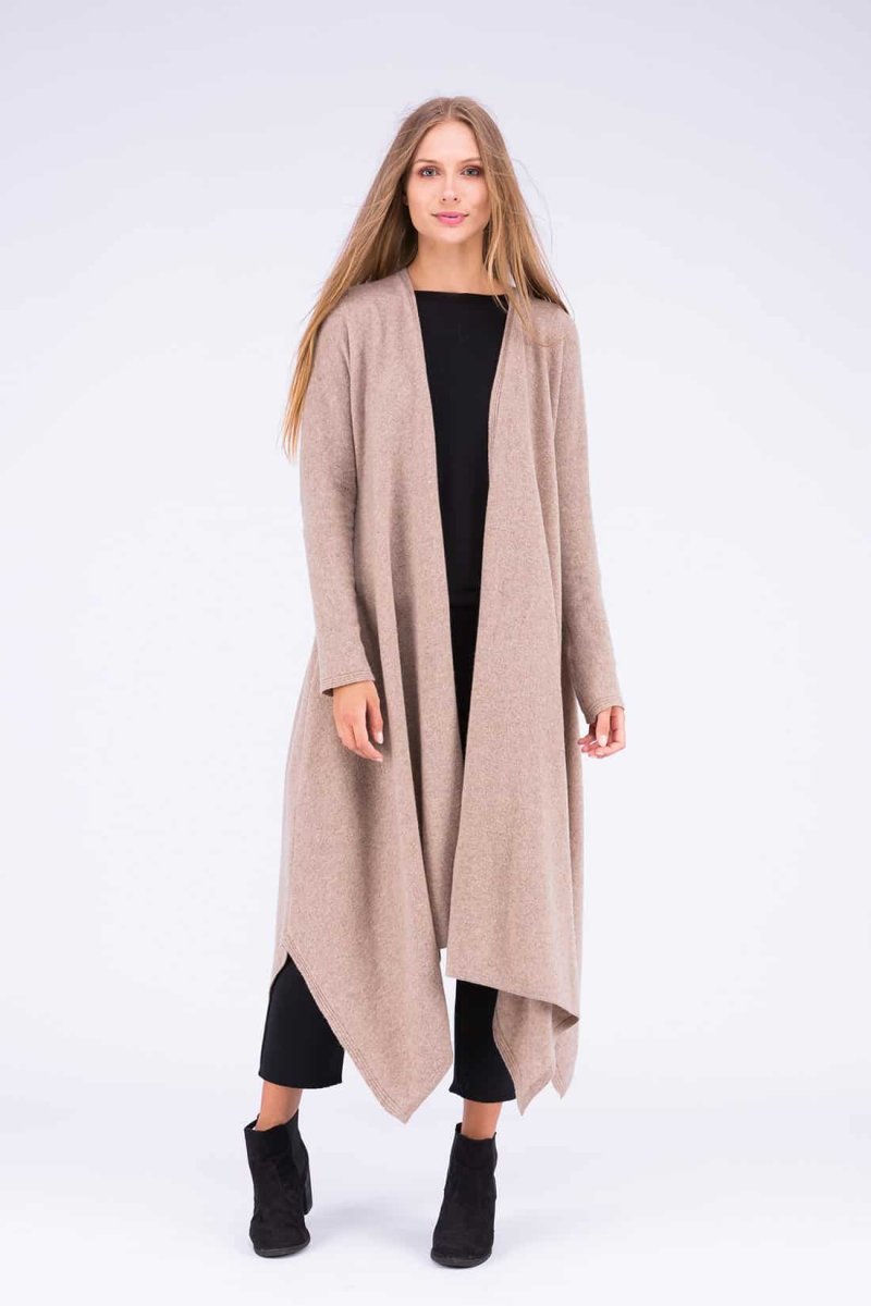 Robe-manteau beige en laine ILULISSAT – Image 6