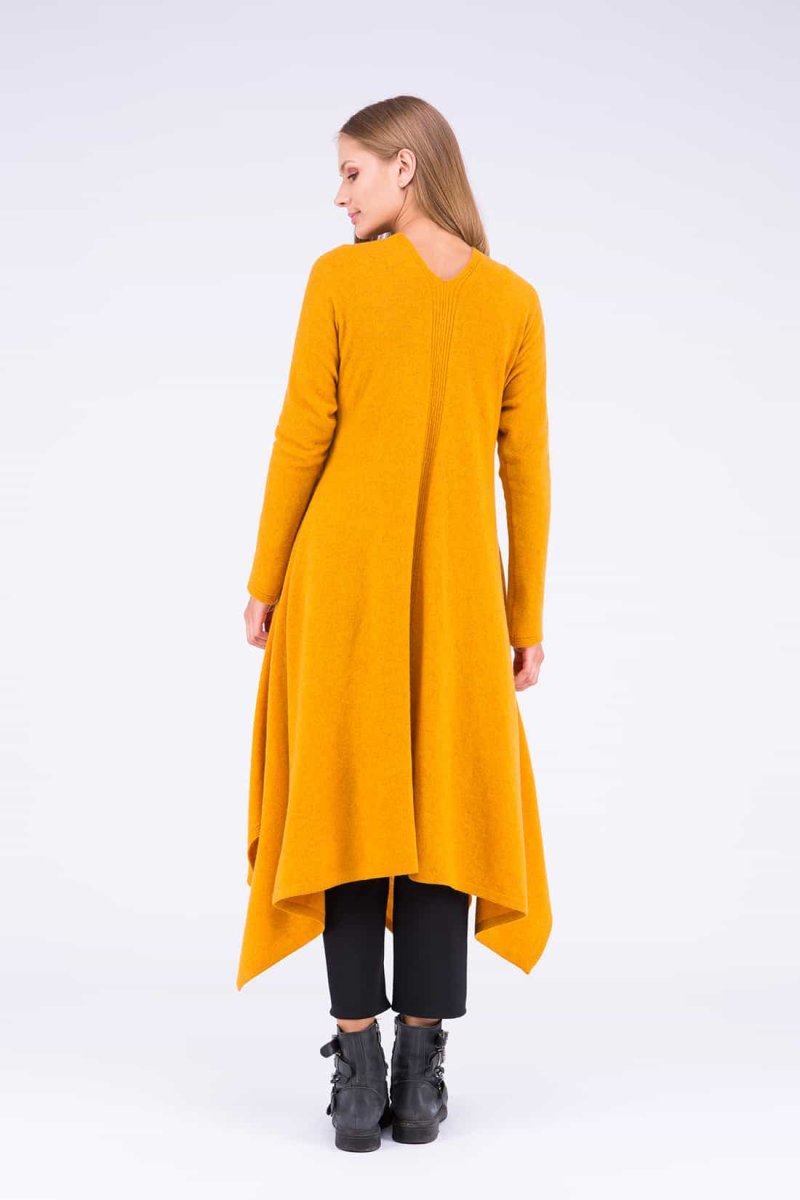 Yellow wool dress-coat ILULISSAT – Image 6