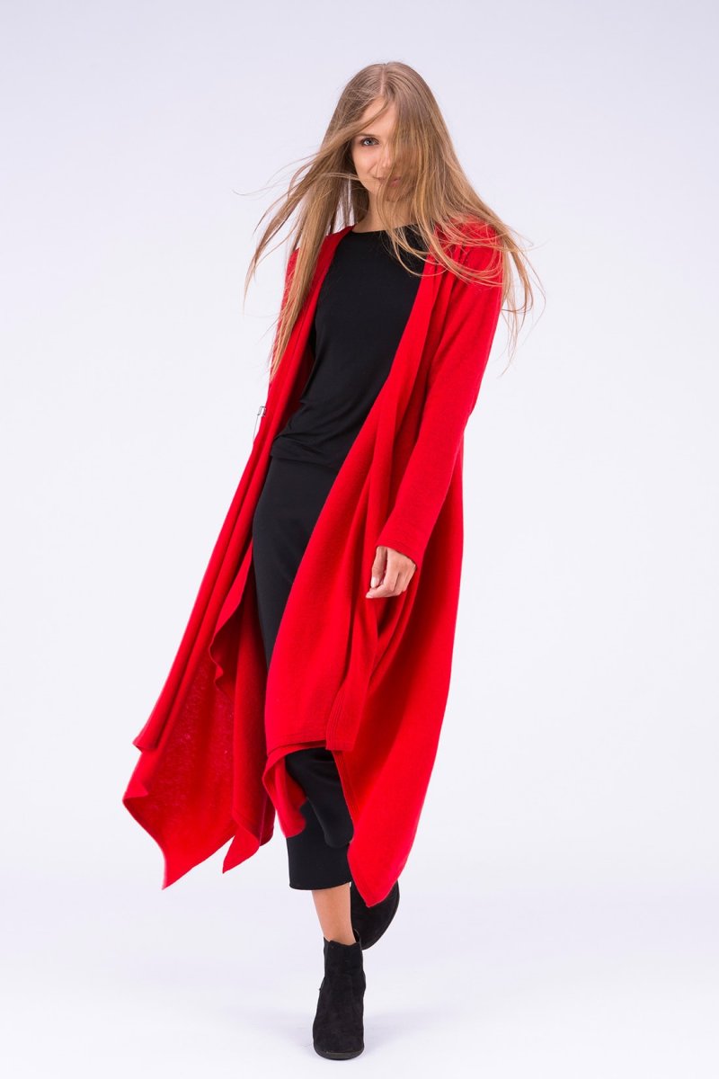 Robe manteau rouge en laine ILULISSAT – Image 6