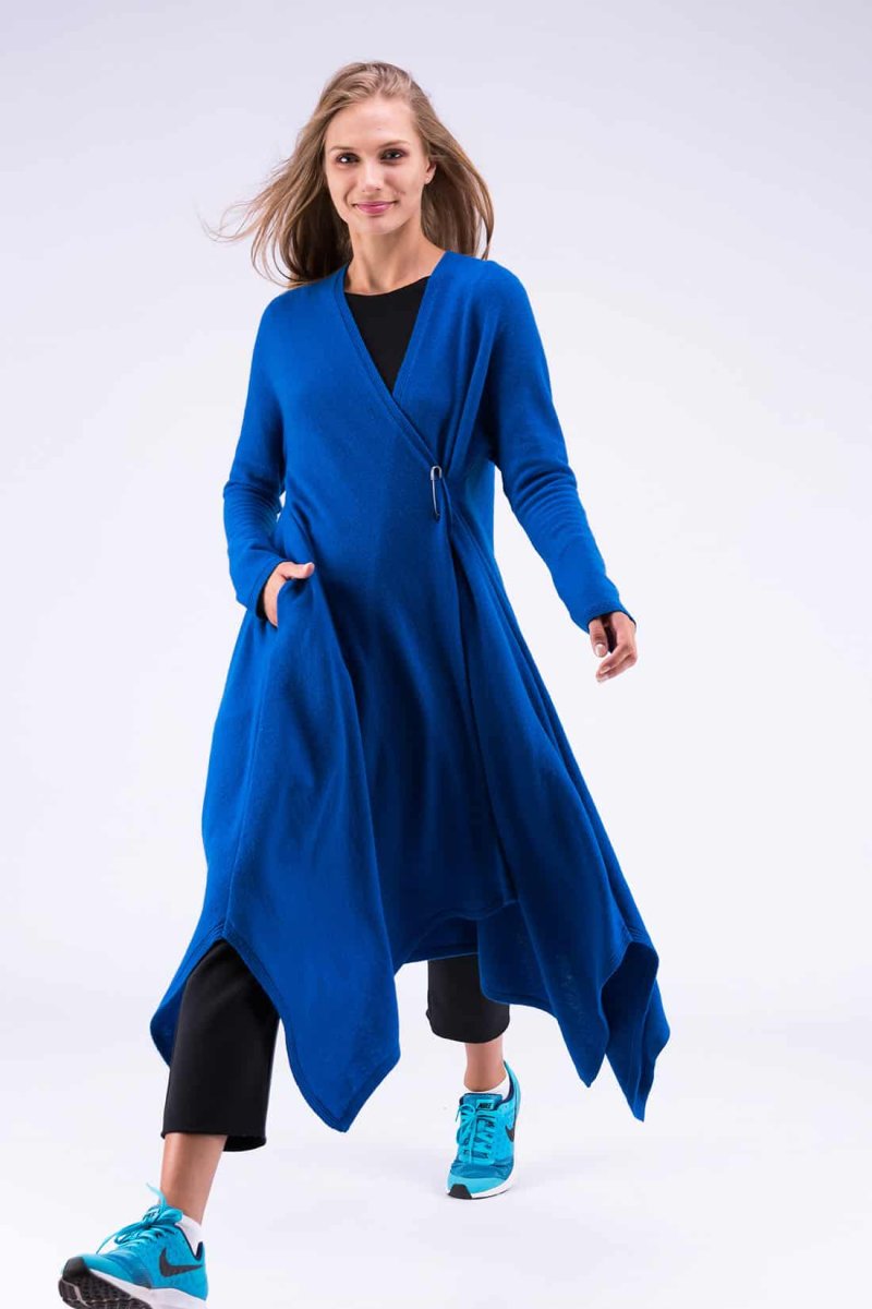 Robe-manteau bleu en laine ILULISSAT – Image 2