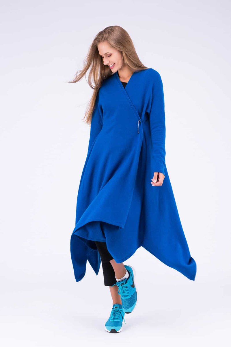 Robe-manteau bleu en laine ILULISSAT – Image 3