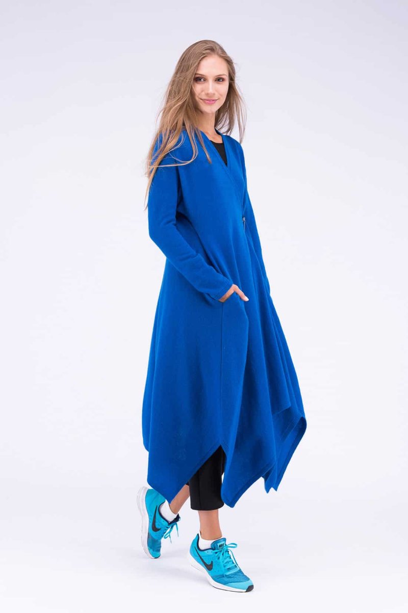 Robe-manteau bleu en laine ILULISSAT – Image 4
