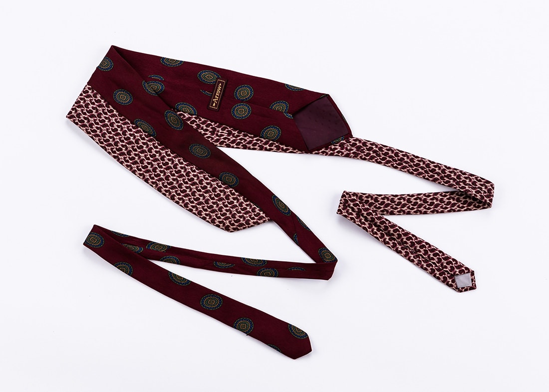 Ceinture en tissu bordeaux pour femme OBI-14 – Image 5