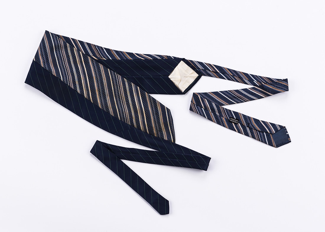 Blue fabric belt for women OBI-20 – Image 4