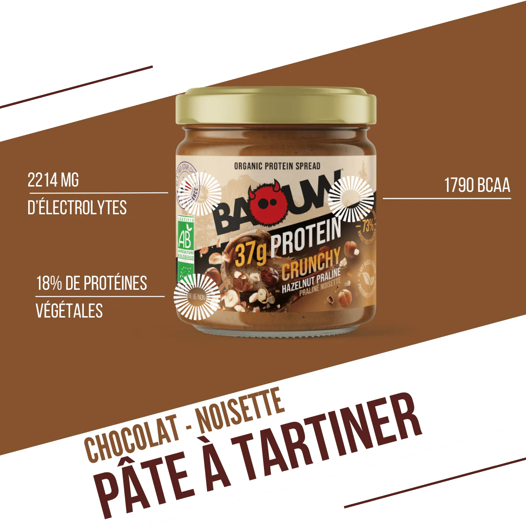 BAOUW - PÂTE A TARTINER PROTEINÉE - CRUNCHY / PRALINÉ NOISETTE – Image 5