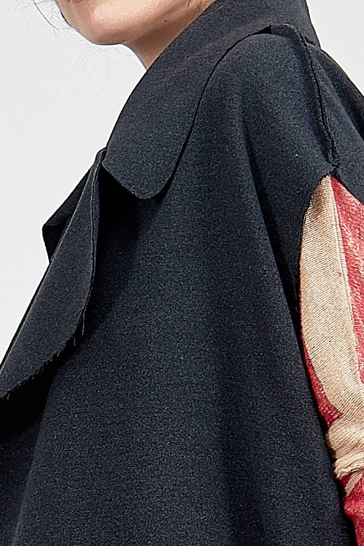 Gilet gris anthracite long sans manches pour femme PARIS – Image 6