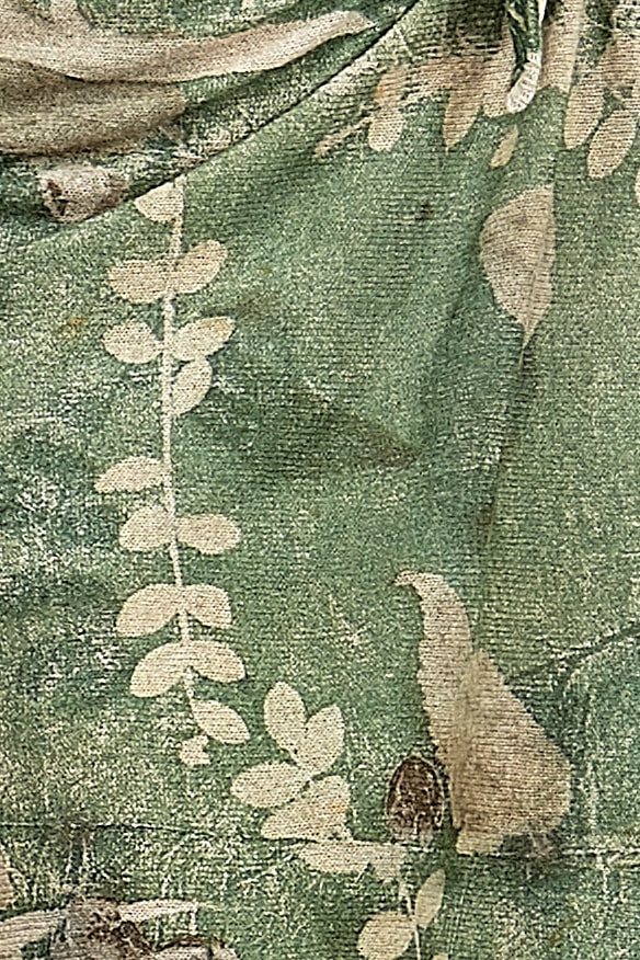 Jupe verte droite en laine imprimée MIDI – Image 6