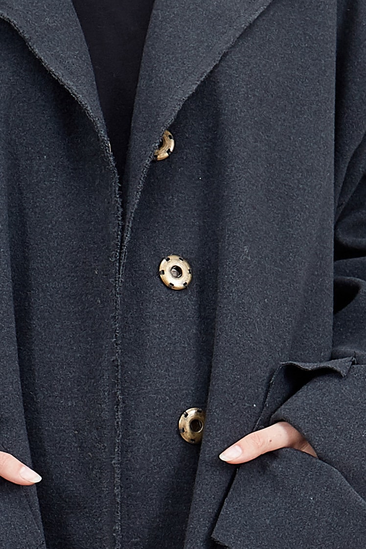 Grey long coat for women WOJAK – Image 6