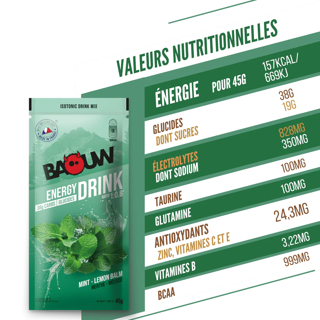 BAOUW - SACHET 45G BOISSON ISOTONIQUE MENTHE / MELISSE – Image 4