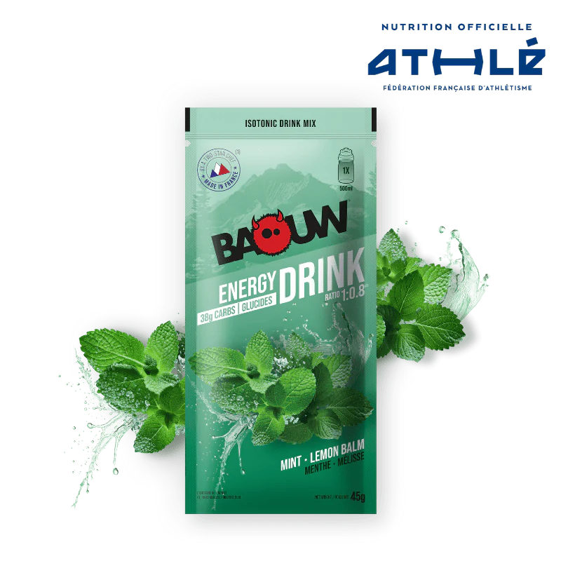 BAOUW - SACHET 45G BOISSON ISOTONIQUE MENTHE / MELISSE