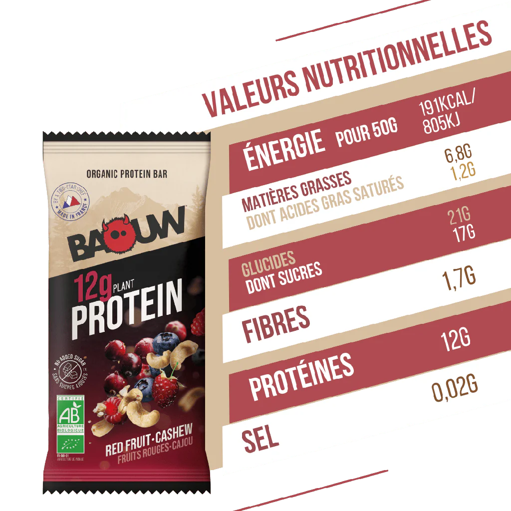 BAOUW - BARRE PROTÉINÉE FRUITS ROUGES CAJOU – Image 8