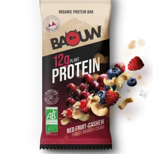 BAOUW - BARRE PROTÉINÉE FRUITS ROUGES CAJOU