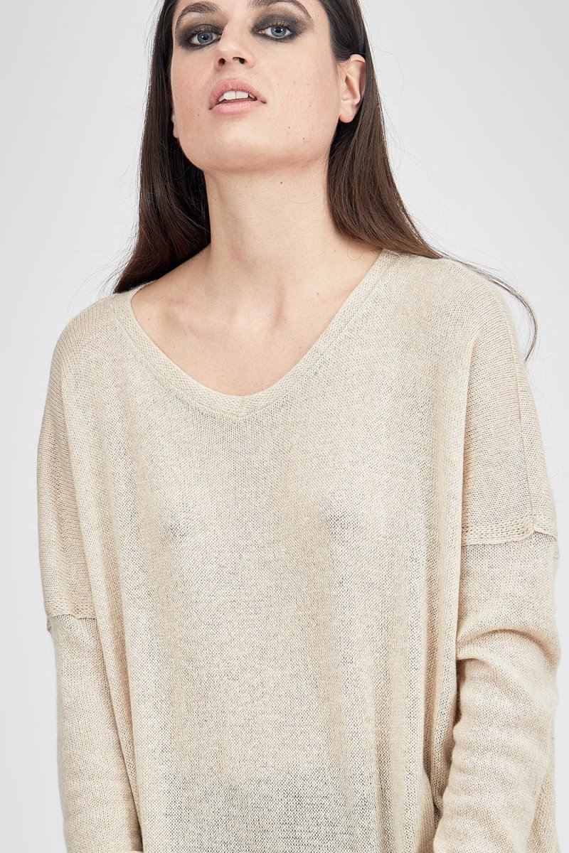 Off white large cashmere sweater for women COALA – Image 3