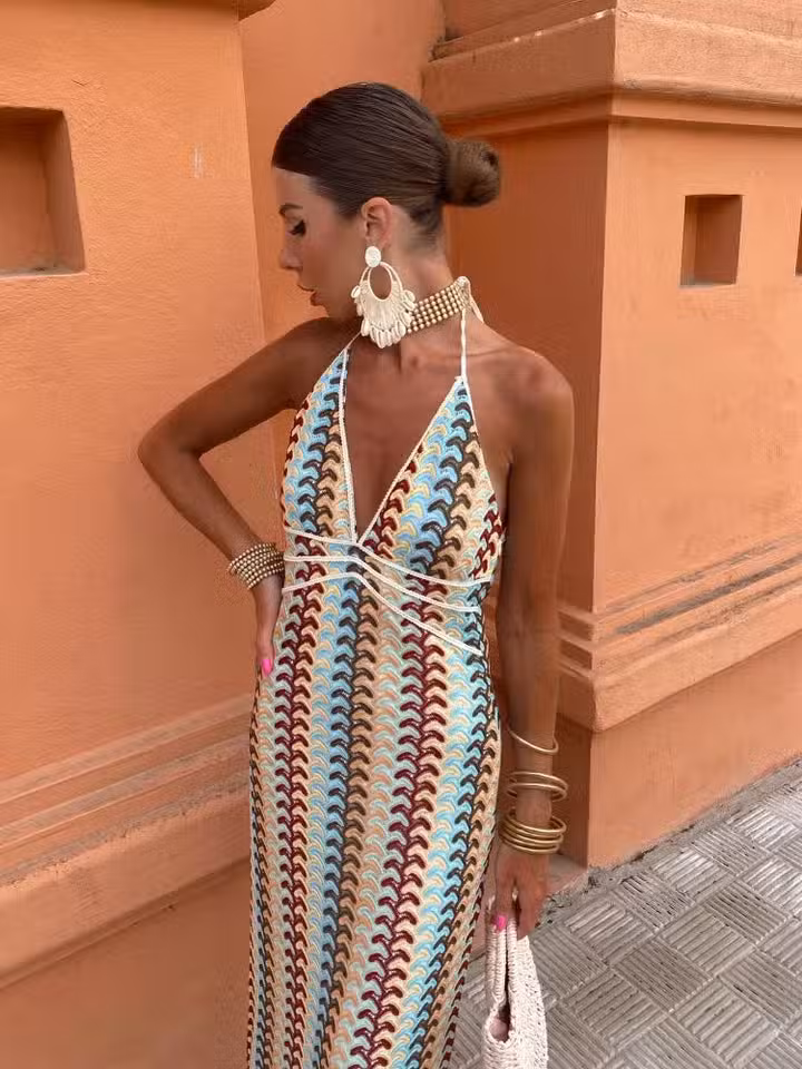 Robe Longue De Plage Multicolore – Image 6