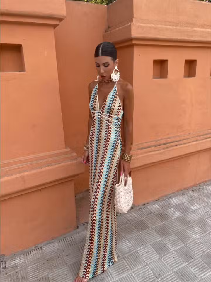 Robe Longue De Plage Multicolore – Image 7