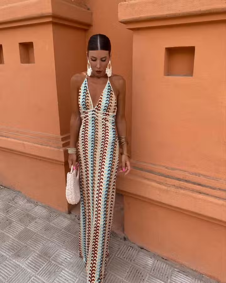 Robe Longue De Plage Multicolore – Image 5