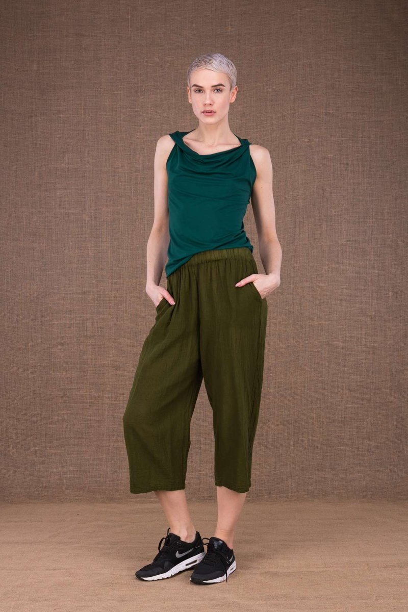 Pantalon kaki en coton bio pour femme WIATR