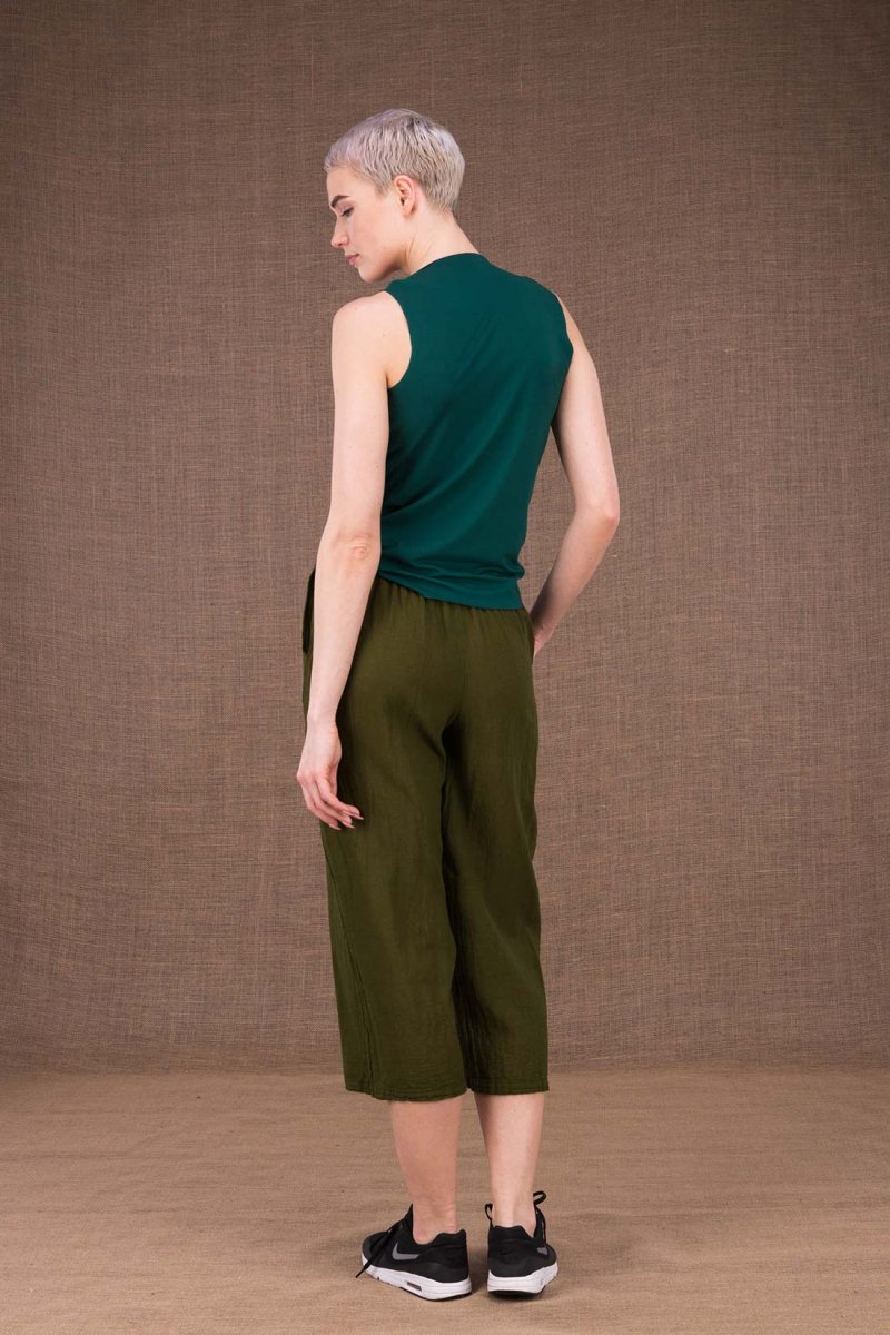 Pantalon kaki en coton bio pour femme WIATR – Image 5