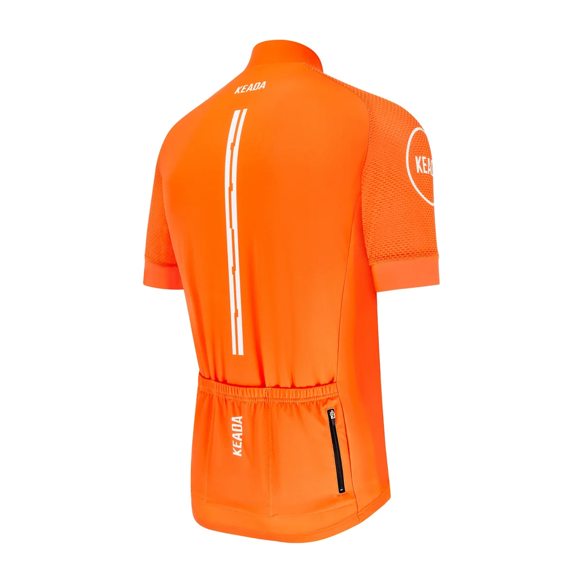 Men's Essential Short Sleeved Cycling Jersey - Orange – Image 5