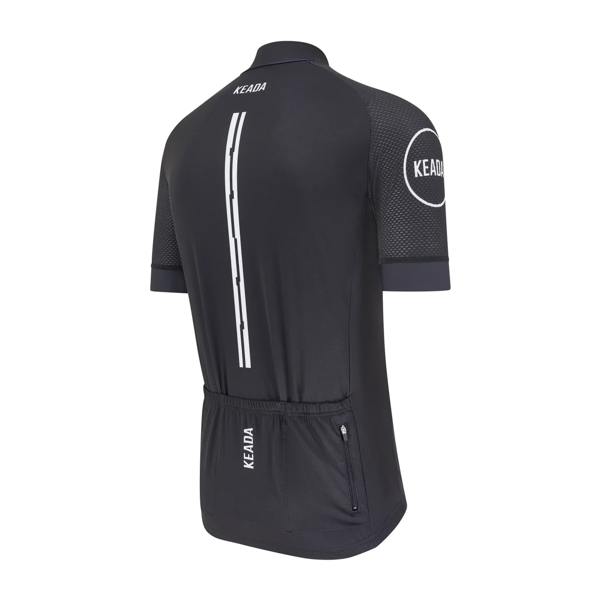 Men's Essential Short Sleeved Cycling Jersey - Black – Image 5