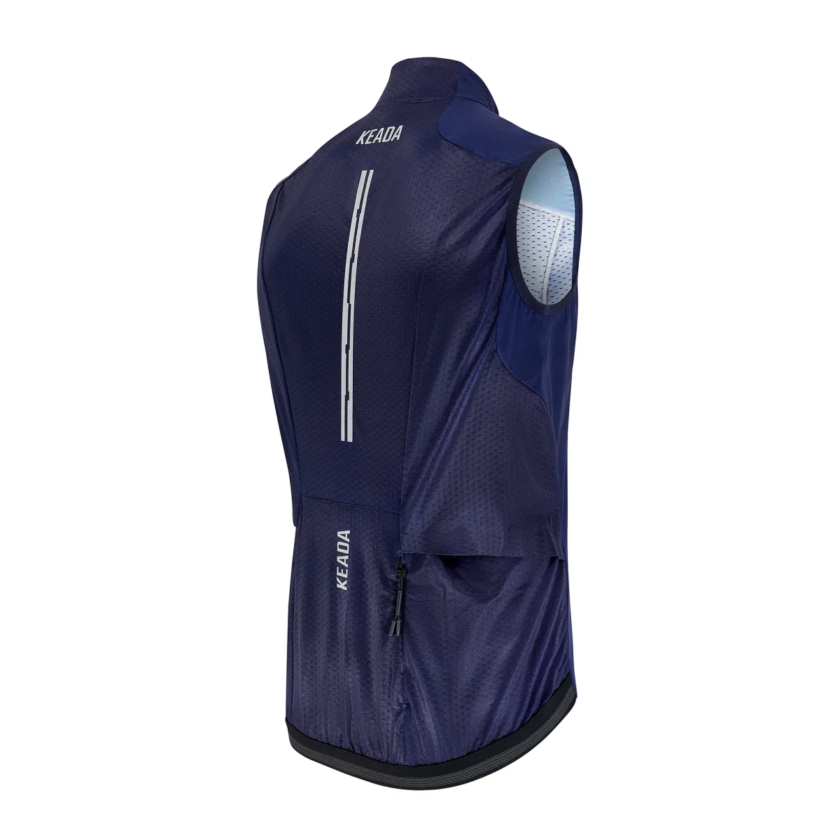 Women's Essential Cycling Gilet - Navy – Image 5
