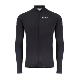 Women's Essential Long Sleeved Cycling Jersey - Black