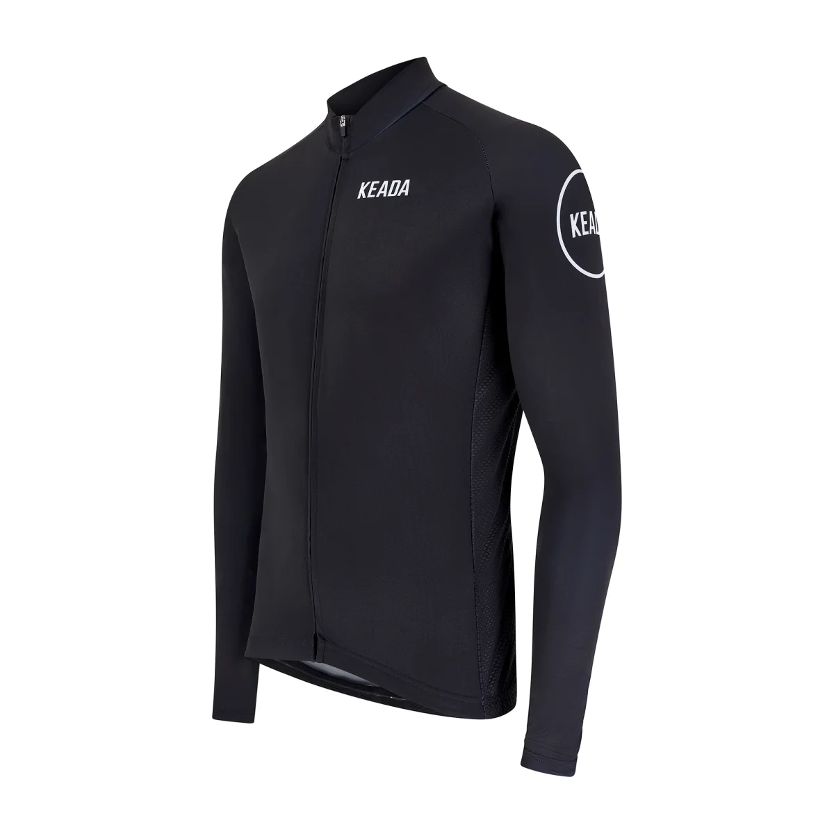 Men's Essential Long Sleeved Cycling Jersey - Black – Image 4