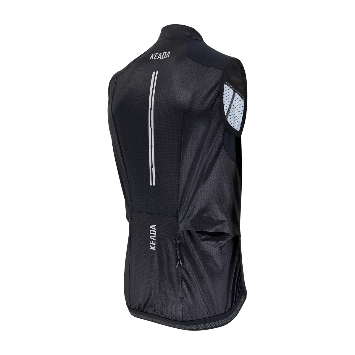 Men's Essential Cycling Gilet - Black – Image 5