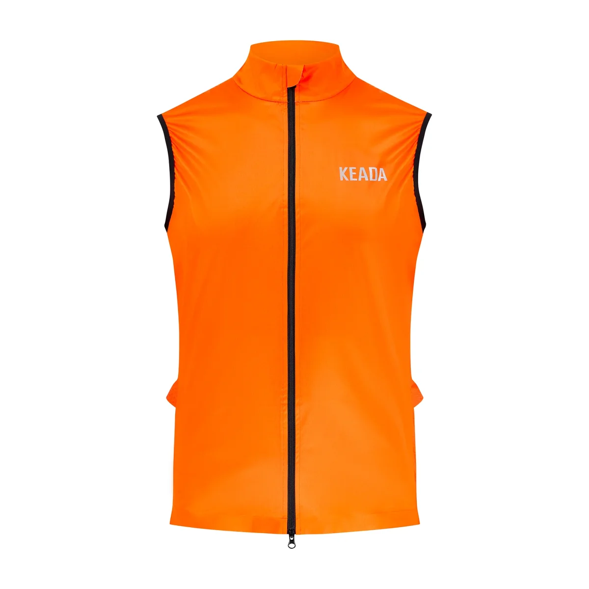 Men's Essential Cycling Gilet - Orange – Image 2