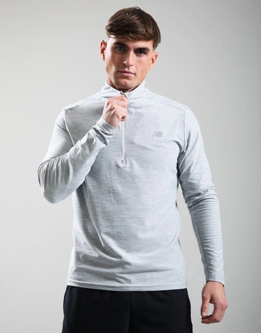 NEW BALANCE - SPACE DYE 1/4 ZIP LS - M – Image 5