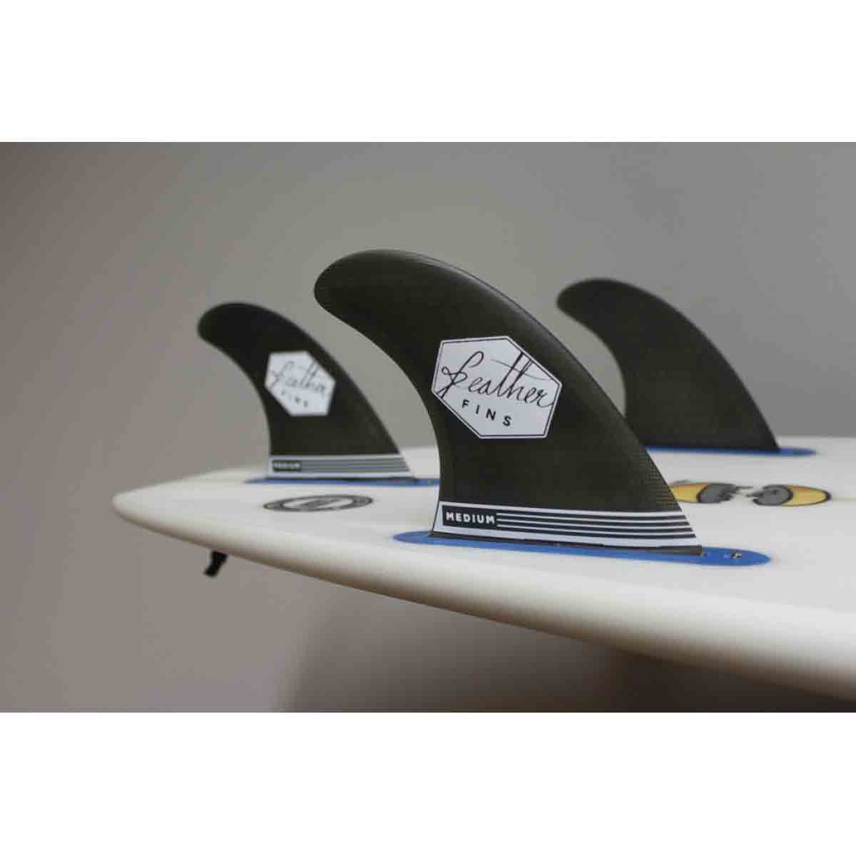 Dérives Surf Feather Fins Ultralight Noires Pour Plug Futures – Image 4