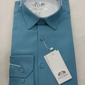 Chemise Col italien en Coton