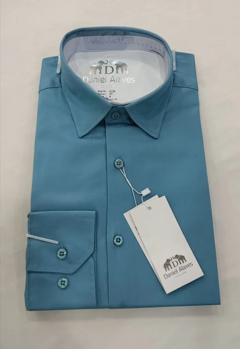 Chemise Col italien en Coton – Image 2