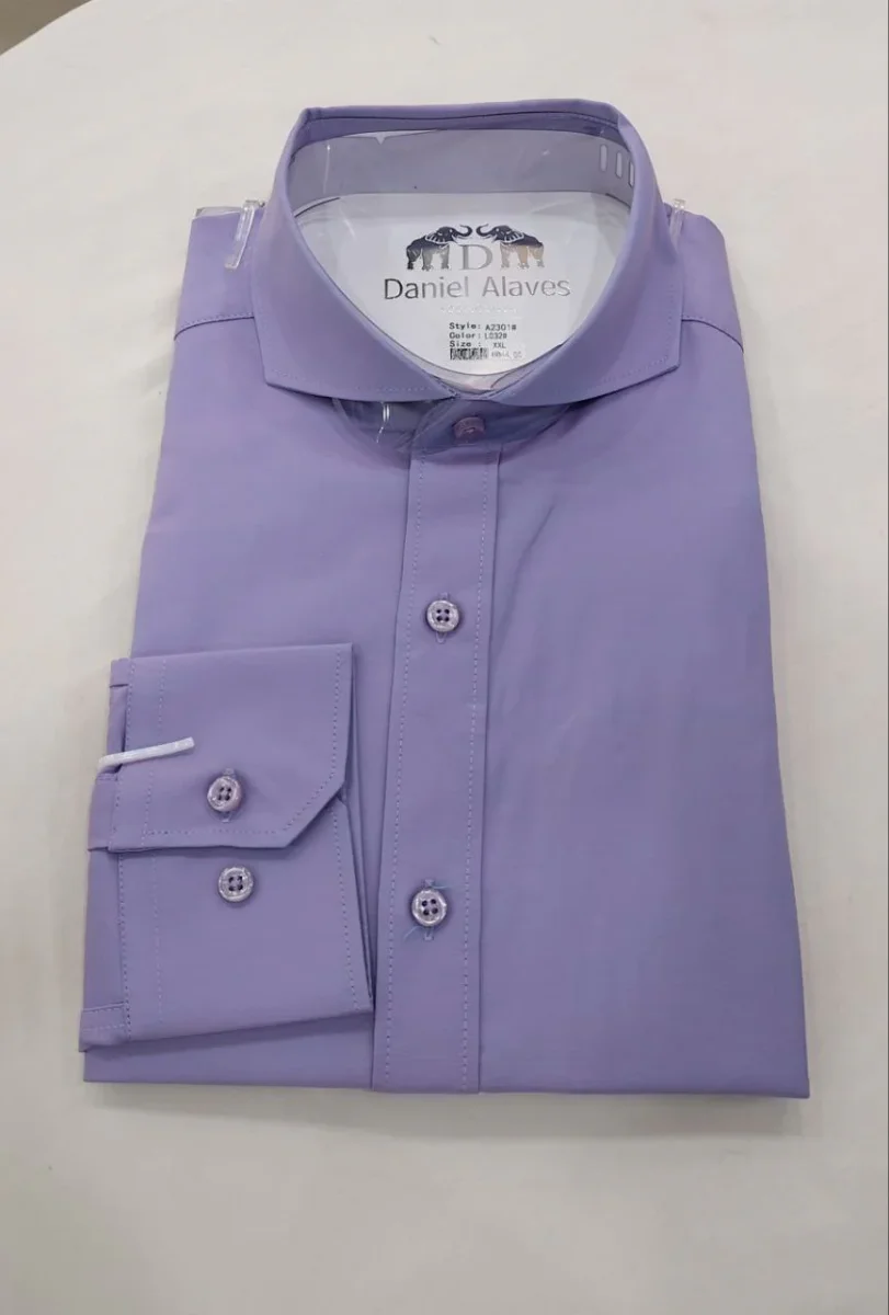 Chemise Col italien en Coton – Image 2