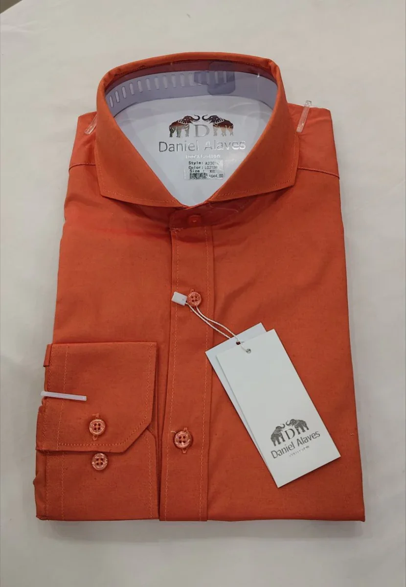 Chemise Col italien en Coton – Image 2