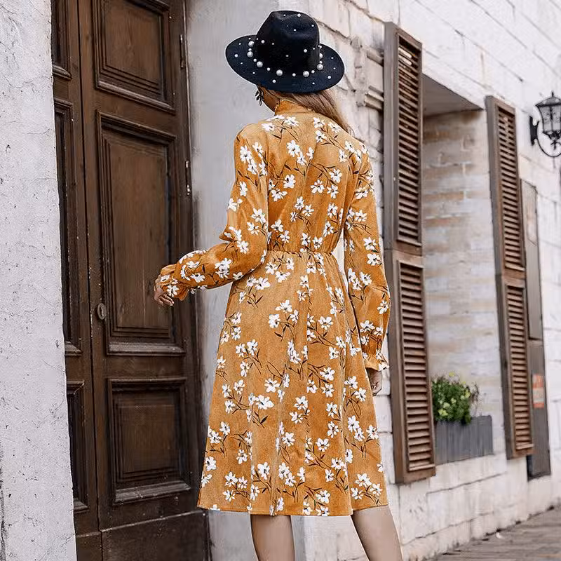 Robe Bohème Chic Jaune – Image 3