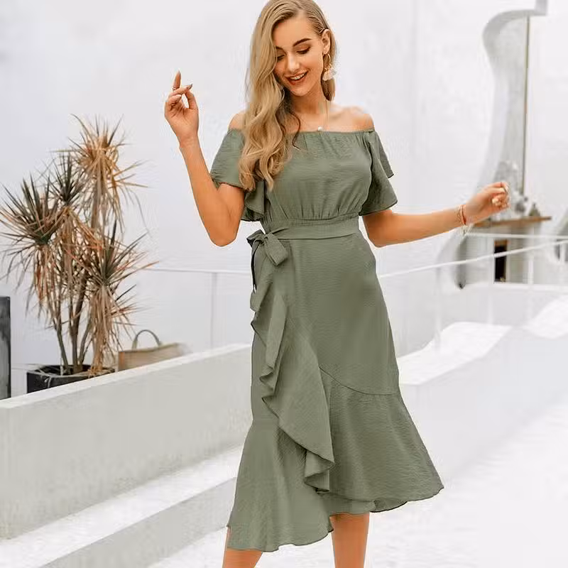 Robe Bohème Chic Verte