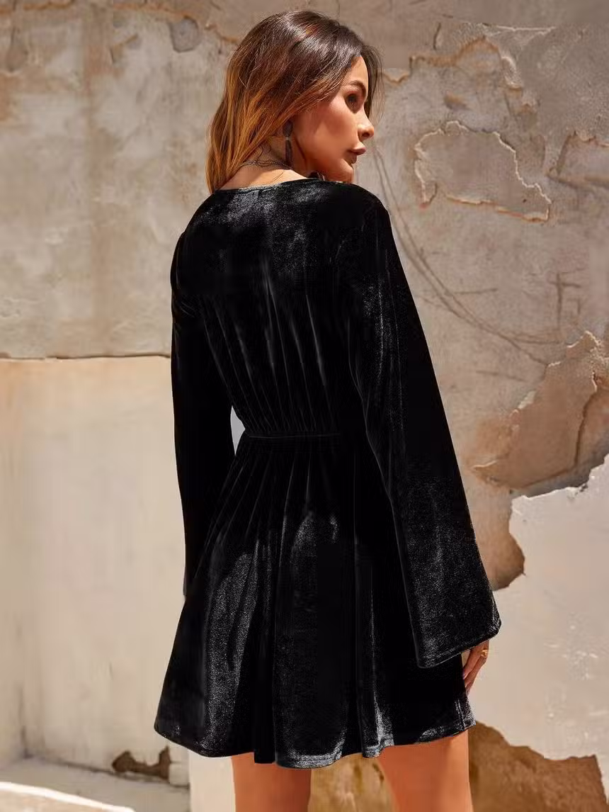 Robe Bohème Courte Hiver – Image 7