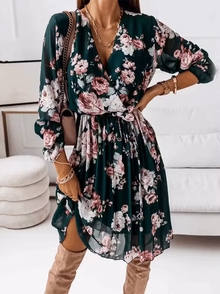 Robe Bohème Fleurie Courte