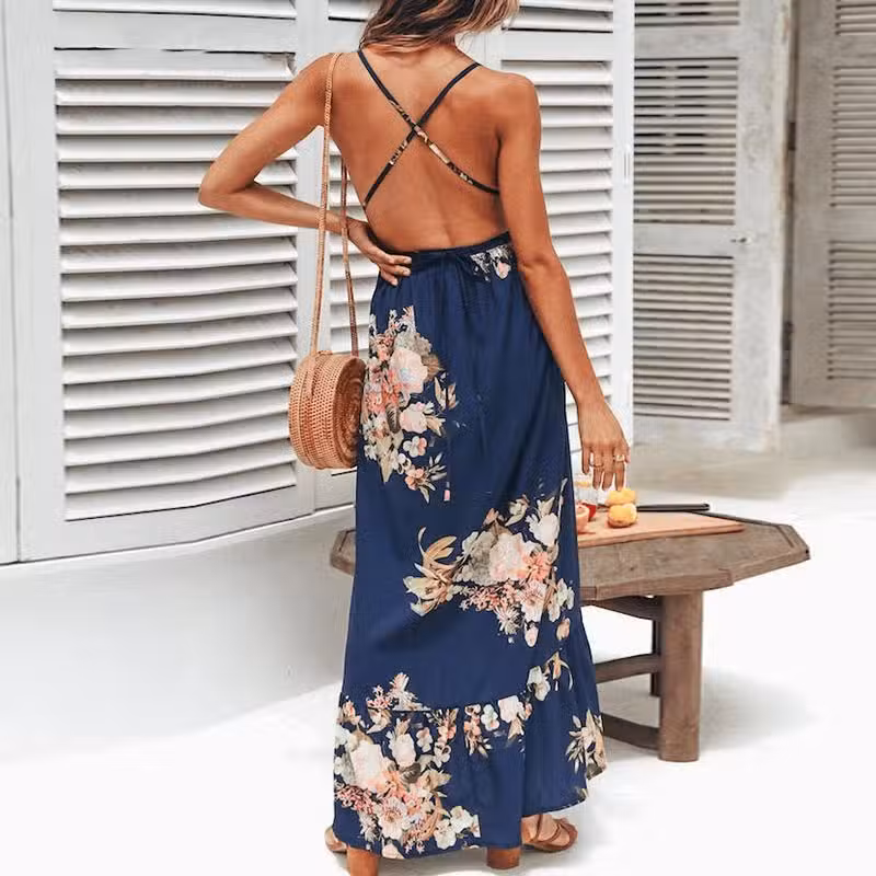 Robe Bohème Fluide Imprimé Fleuri – Image 5