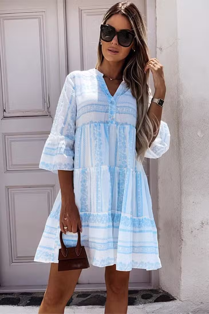 Robe Bohème Turquoise