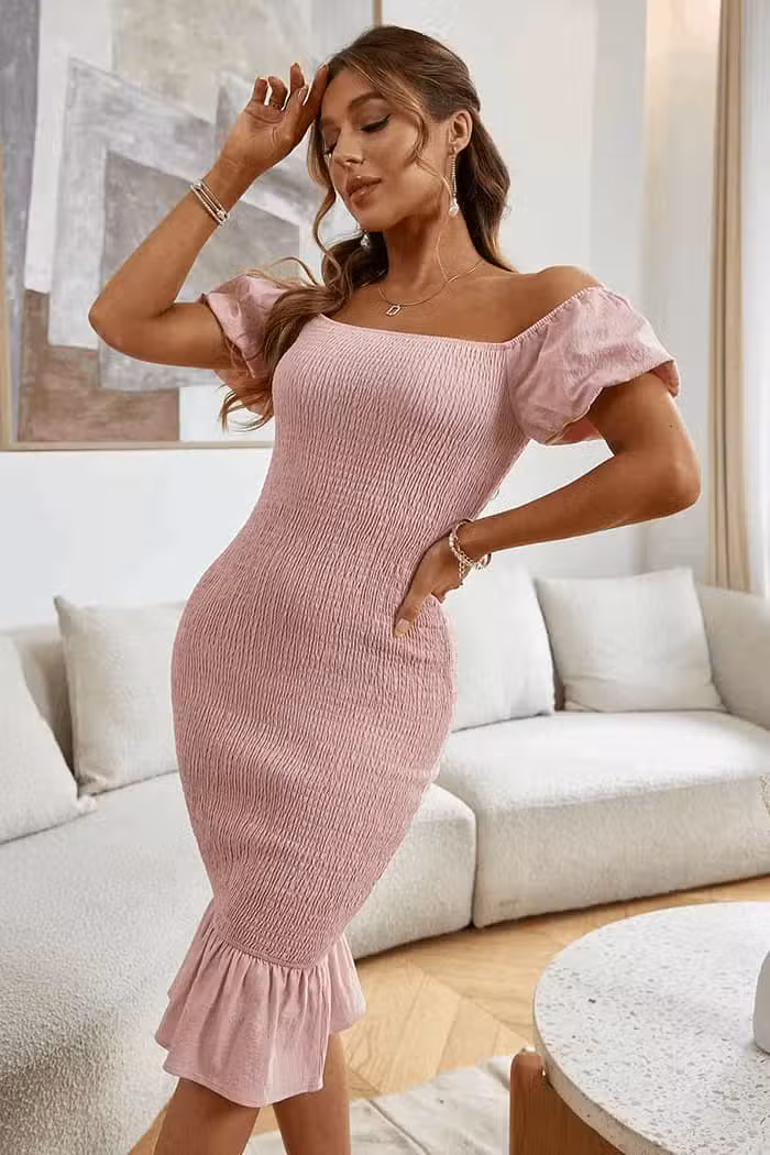 Robe Bustier Moulante Invité Mariage Champêtre