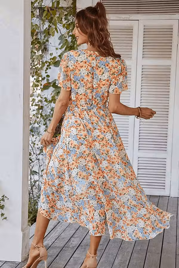 Robe Cache-coeur Champêtre Chic Mariage – Image 3