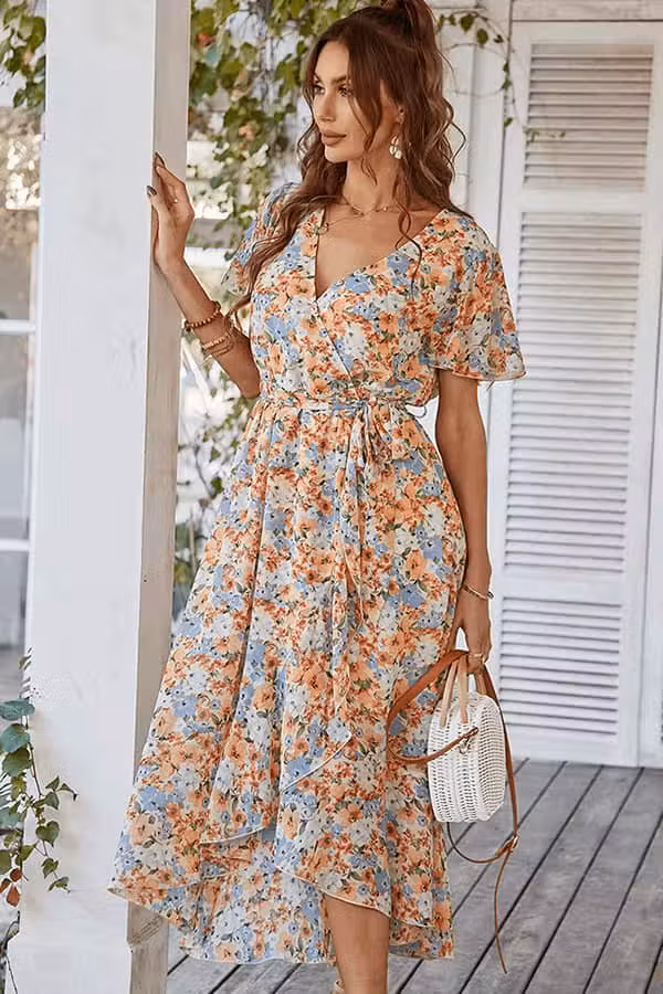 Robe Cache-coeur Champêtre Chic Mariage – Image 4