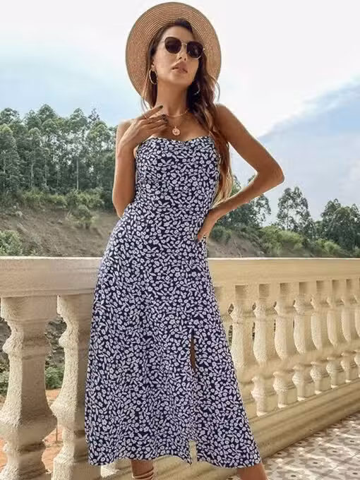 Robe Champêtre Bleue