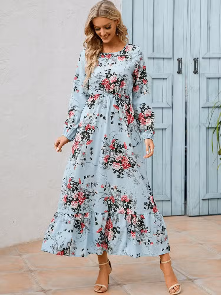 Robe Champêtre Bleue Ciel
