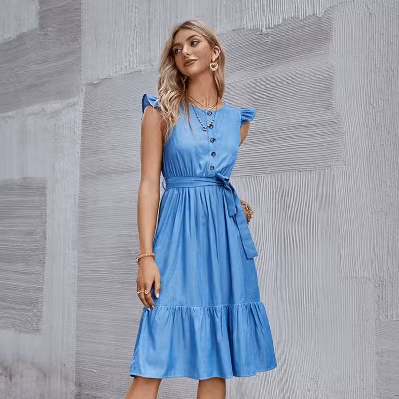 Robe De Demoiselle D’honneur Bohème Bleue